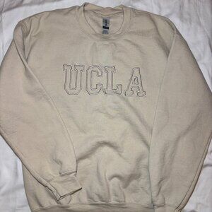 UCLA Light Beige Crewneck Sweatshirt, Size M, Casual, College, Unisex